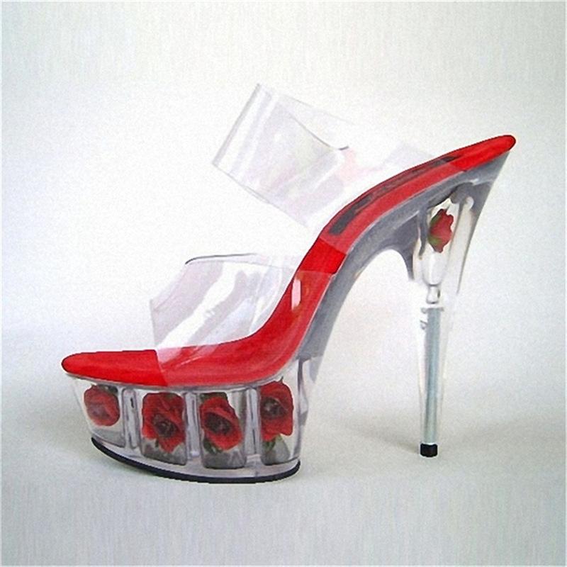 2025 новые женские прозрачные шлепанцы на тонком каблуке с розовой подошвой, модные, водонепроницаемые, на толстой подошве, на супервысоком каблуке