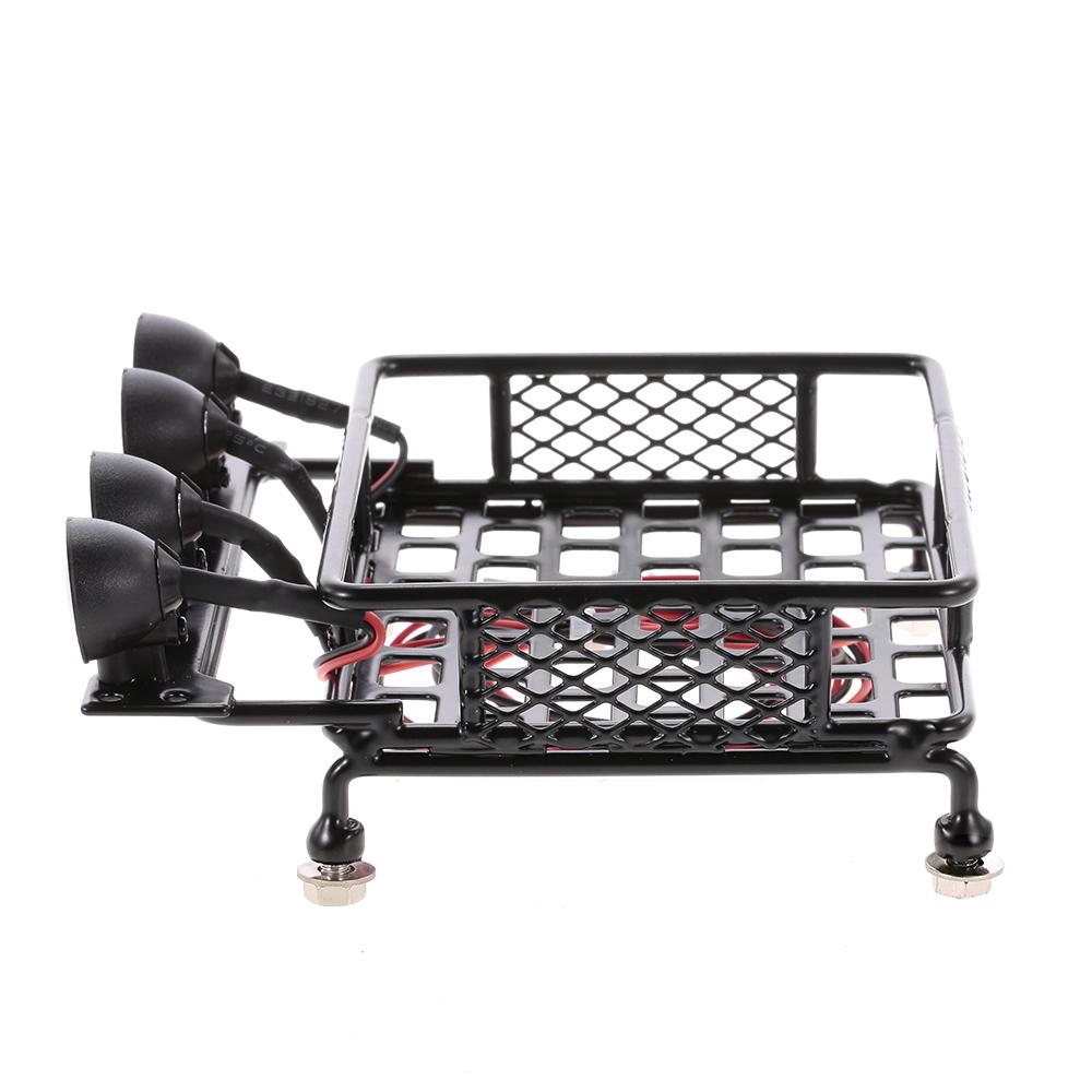 Багажник на крыше со световой балкой для 1/10 RC Crawler Axial SCX10 D90 110 Traxxas TRX-4