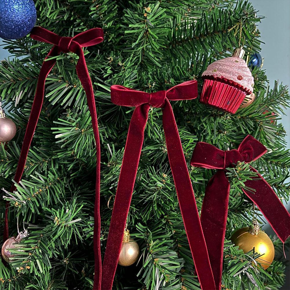 50 Yards Velvet Ribbon Velvet Christmas Ribbon Velvet Ribbon Spool for Wedding Christmas Party Wrapping DIY Crafts