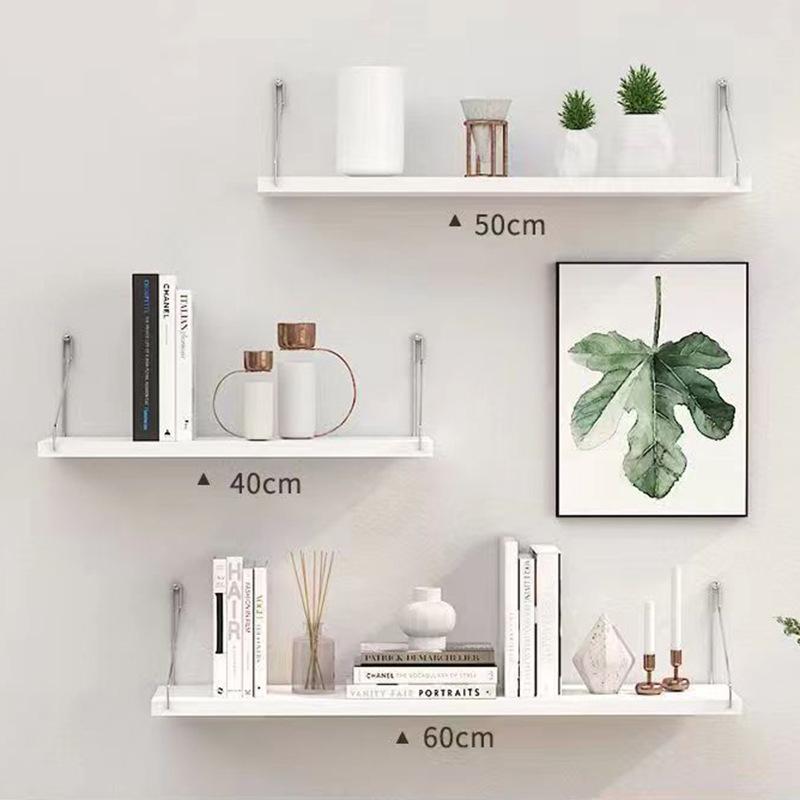 Punch-Free Wrought Iron Wall Shelf - Living Room & Bedroom Decor