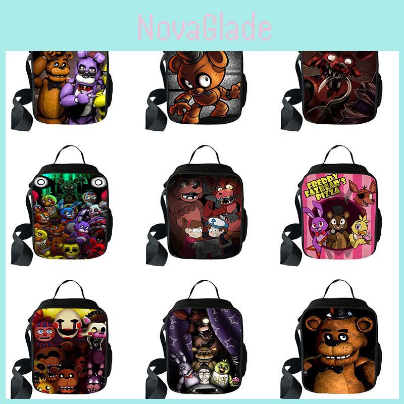 Термосумка для ланча Five Nights At Freddy's с гладкими молниями и материалом Oxford