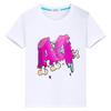Donut A4 Print T Shirt for Kids Boy10year Tops 100%Cotton Tees Y2k One Piece Merch A4 Lamb Anime Short Pride Tshirt Girl Clothes