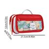 Bear 9 Layers Pencil Case Large Capacity Pen Organizer Pouch Trendy Pencil Storage Bag  Kids Gift