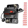 Power Protect Fuse Circuit Breaker Trolling with Manual Reset Fuse Inverter 30A - 300A 12V - 48V DC Waterproof Car Boat Manual for Car Audio System