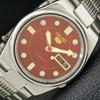 Б/у оригинальные винтажные мужские часы SEIKO 5 с автоподзаводом из Японии с темно-бордовым циферблатом a433885-2 R119-a433885