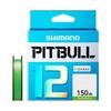 SHIMANO Леска PE Pitbull 12 Braid 150m Site Lime No. 1.2 28.4 фунта PL-M52R