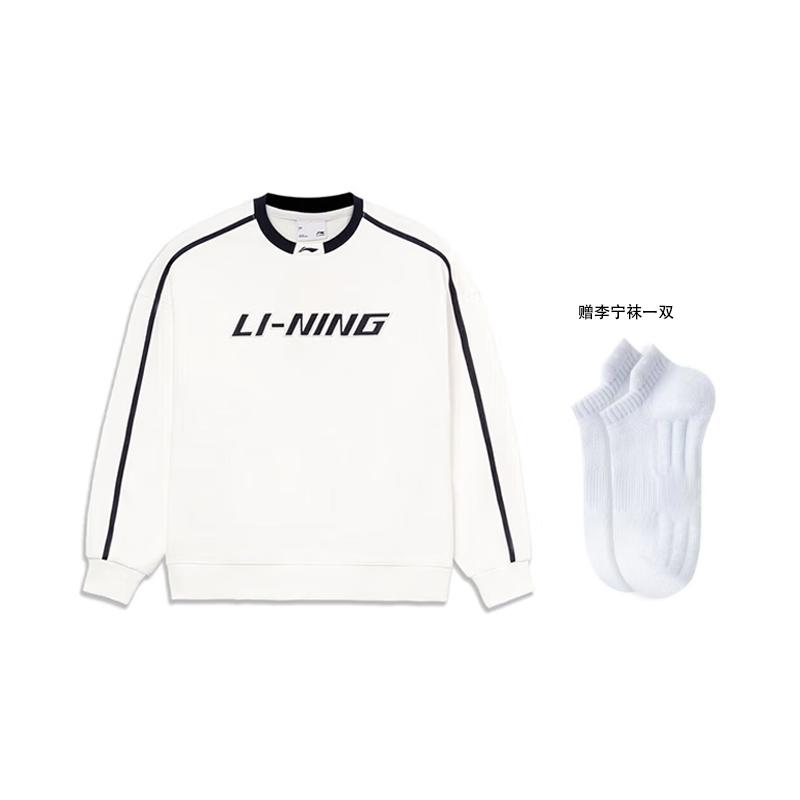 Свитшот Li Ning Sports Life Collection Унисекс Цвет: Слоновая кость AWDU917-2