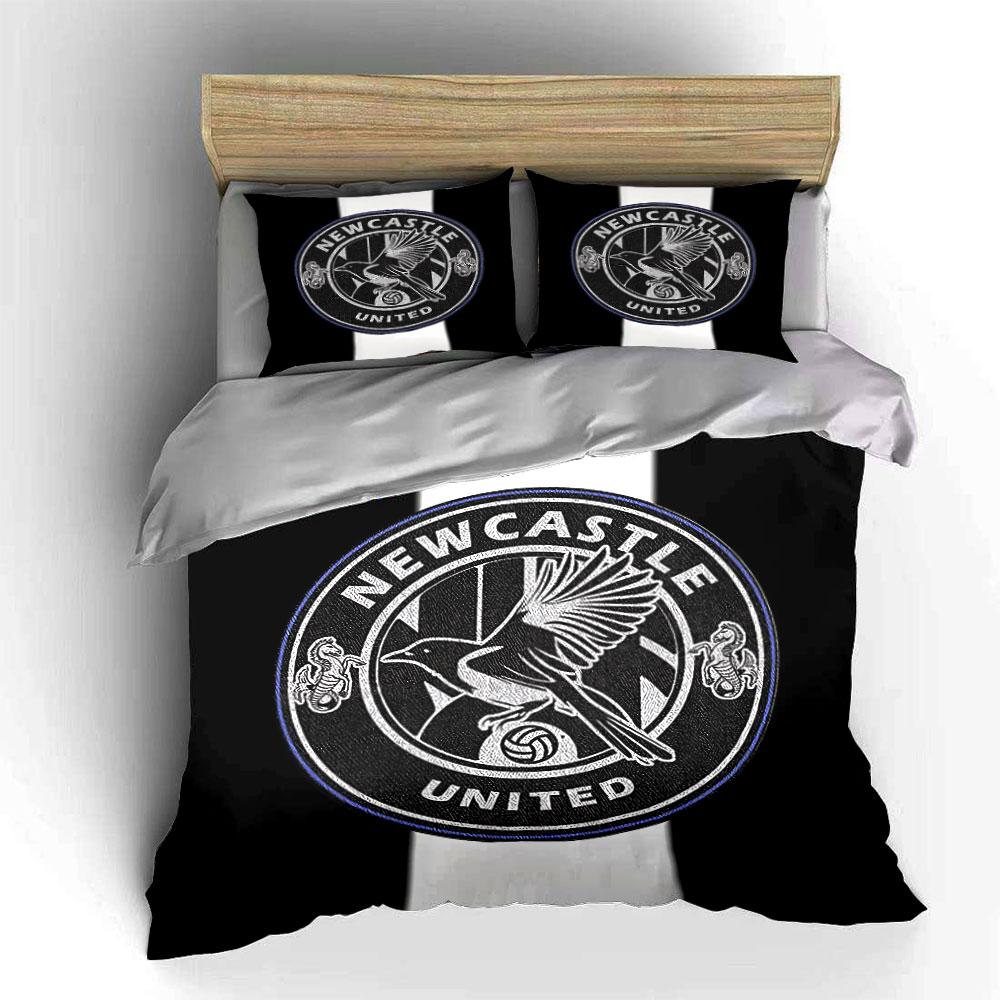 Newcastle United 3-Piece Set Bedding Duvet Cover Set Duvet Cover Pillowcases  (1 * Duvet Cover 2 * Pillowcases, without duvet insert)