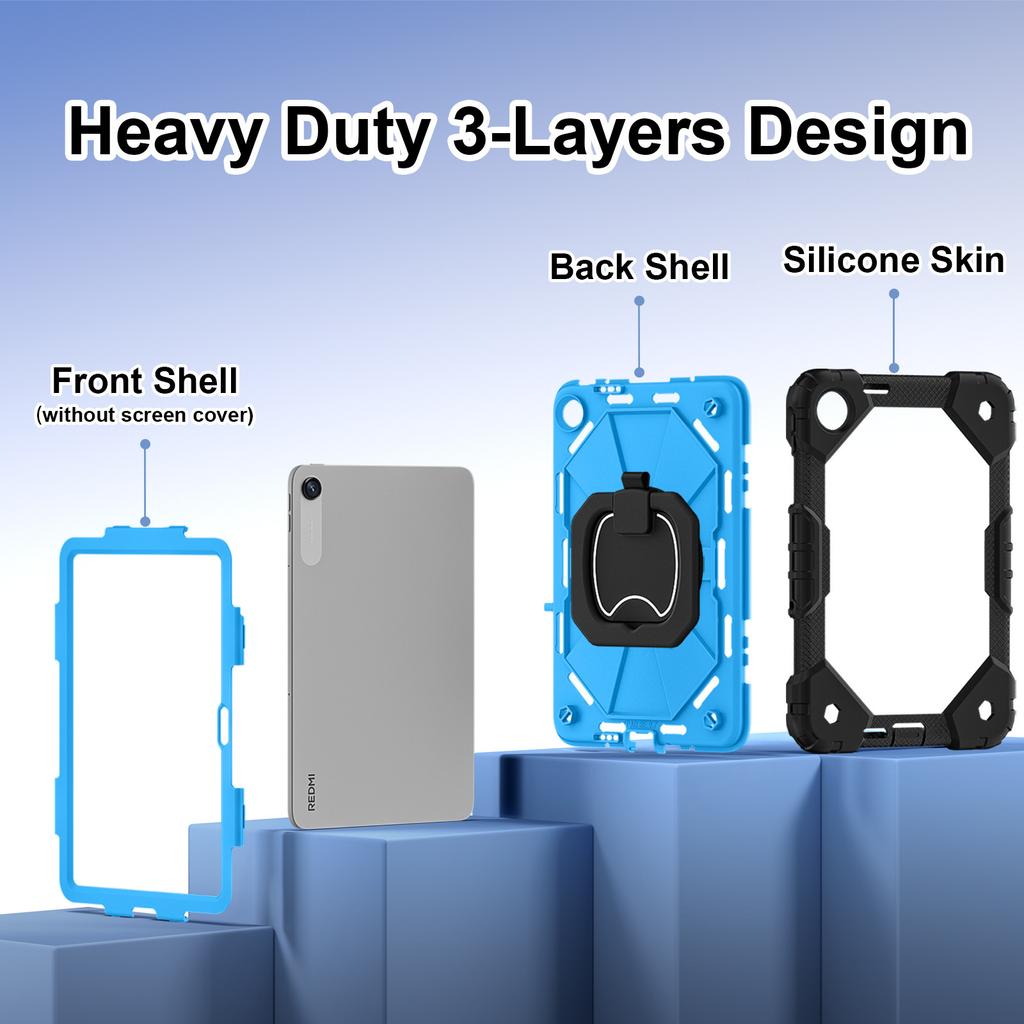 Suitable for 2026 Redmi REDMI Pad2 SE 9.7inch anti-drop tablet protective case with rotating stand silicone