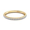 Moonstone Round Eternity Ring -925 Sterling Silver Gold Vermeil
