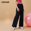 Straight Drawstring Wide-leg Sweatpants Women's Spring and Fall Running Fast Drying Fitness Pants Loose Casual Pants Thin Sweat Pants