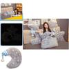 Soft And Fluffy Cloud Star And Moon Plush Pillow Light Up Decorative Sofa Cushion