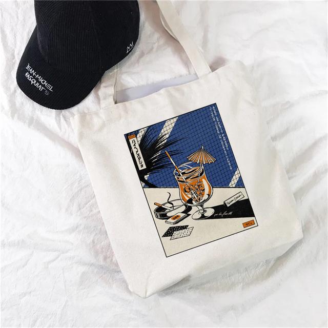 Женская сумка для покупок с рисунком сердца с милым принтом Kawaii сумка Harajuku Холст Сумка для покупок Сумка для девочек Сумочка One