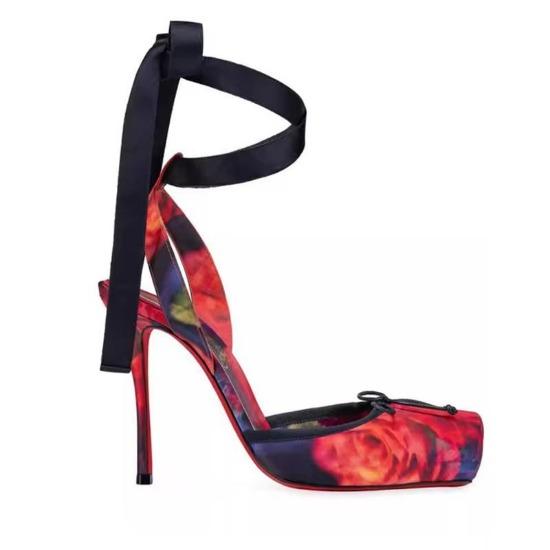 Женские летние туфли на высоком каблуке для женщин с квадратным носком и тонким каблуком, туфли-лодочки с бабочкой, сексуальные женские свадебные туфли с ремешком на щиколотке