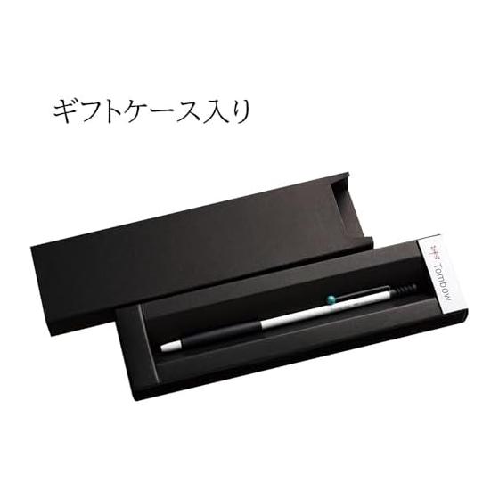 Масляная шариковая ручка Tombow ZOOM 707 0,7 мм Бело-зеленая с подарочным футляром