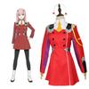 Потрясающий косплей-костюм Зеро Ту из Darling In The Franxx в красной униформе для Хэллоуина