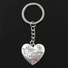 Fashion Keychain 28x30mm Heart Mother Daughter Friends Forever Pendants DIY Men Jewelry Car Key Chain Ring For Gift