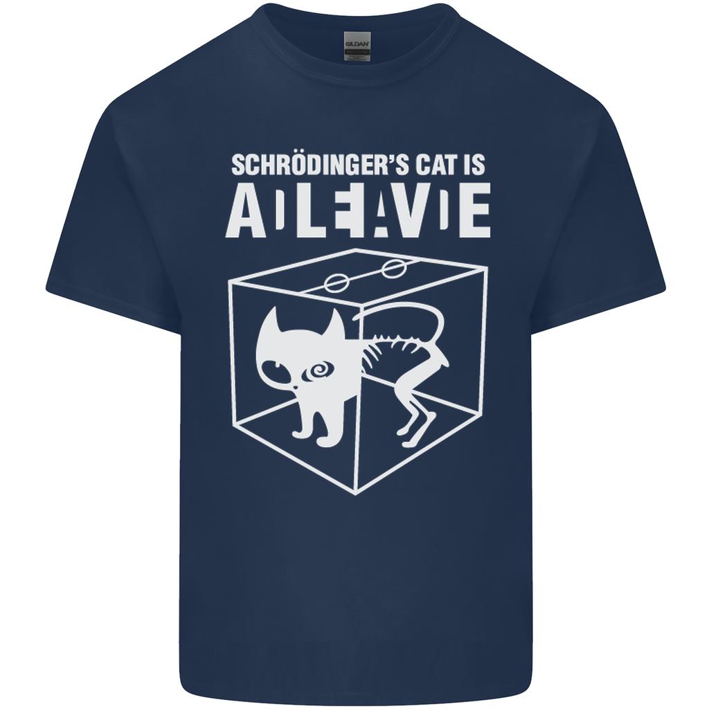 Schrodingers Cat Science Geek Nerd Unisexs Light Cotton TShirt