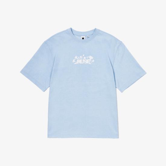 Buy BTS Jimin MUSE S/S T-shirt Light Blue at affordable prices