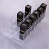 Transparent 24 Cell Cosmetics Storage Rack, Desktop Cosmetics Display Rack, Suitable For Lipstick, Eyeliner, Mascara Organizer