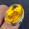 Citrine Gemstone 925 Sterling Silver Jewelry Ring Size 5.5