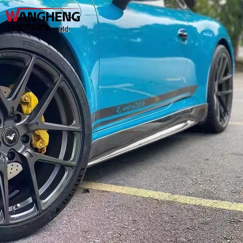 Porsche 911 991.1 Carbon Fiber V-Shaped Side Skirts & Side Spoiler Accessories