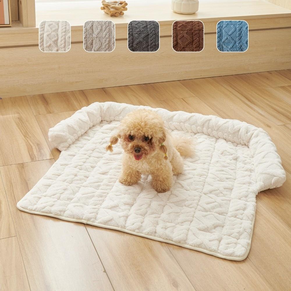 Non-Slip Pet Sofa Bed Wear-resistant Cat Bed Mat Comfortable Pet Plush Blanket  Winter