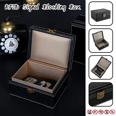 Faraday Box RFID Box Key Fob Protector Car Keyless Signal Blocker Anti Theft Faraday Box Anti Theft Safety Auto Key Storage