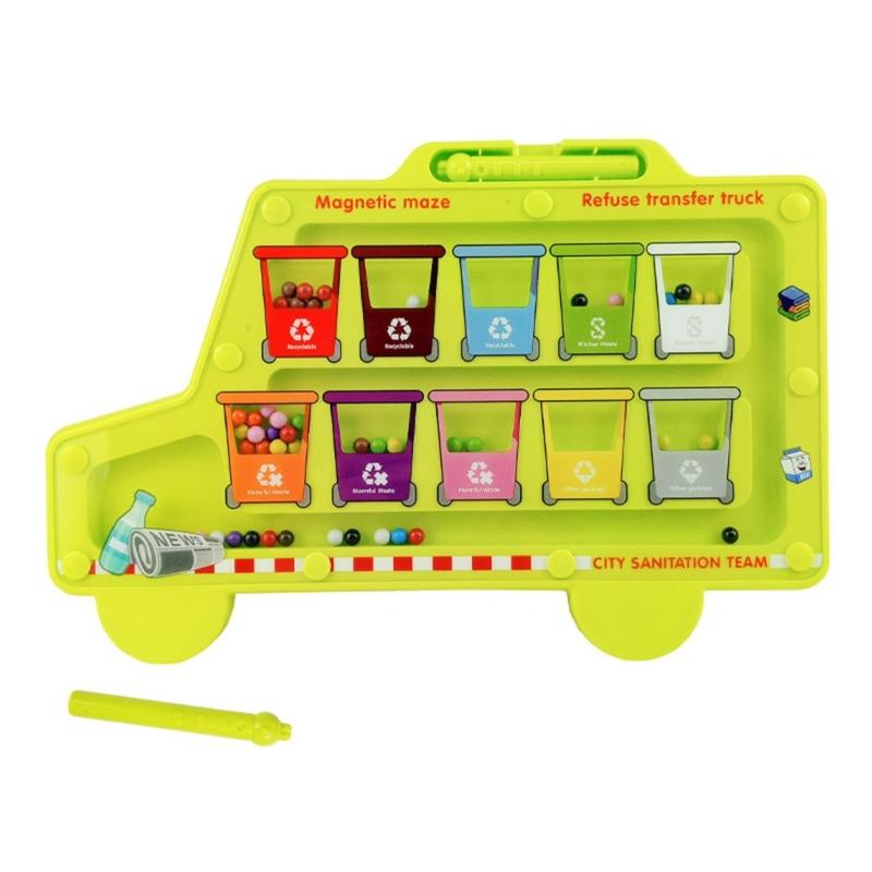 Интерактивная ходячая бусина-игрушка для дошкольников Магнитный лабиринт-головоломка Развивает координацию рук и глаз Навыки логического мышления