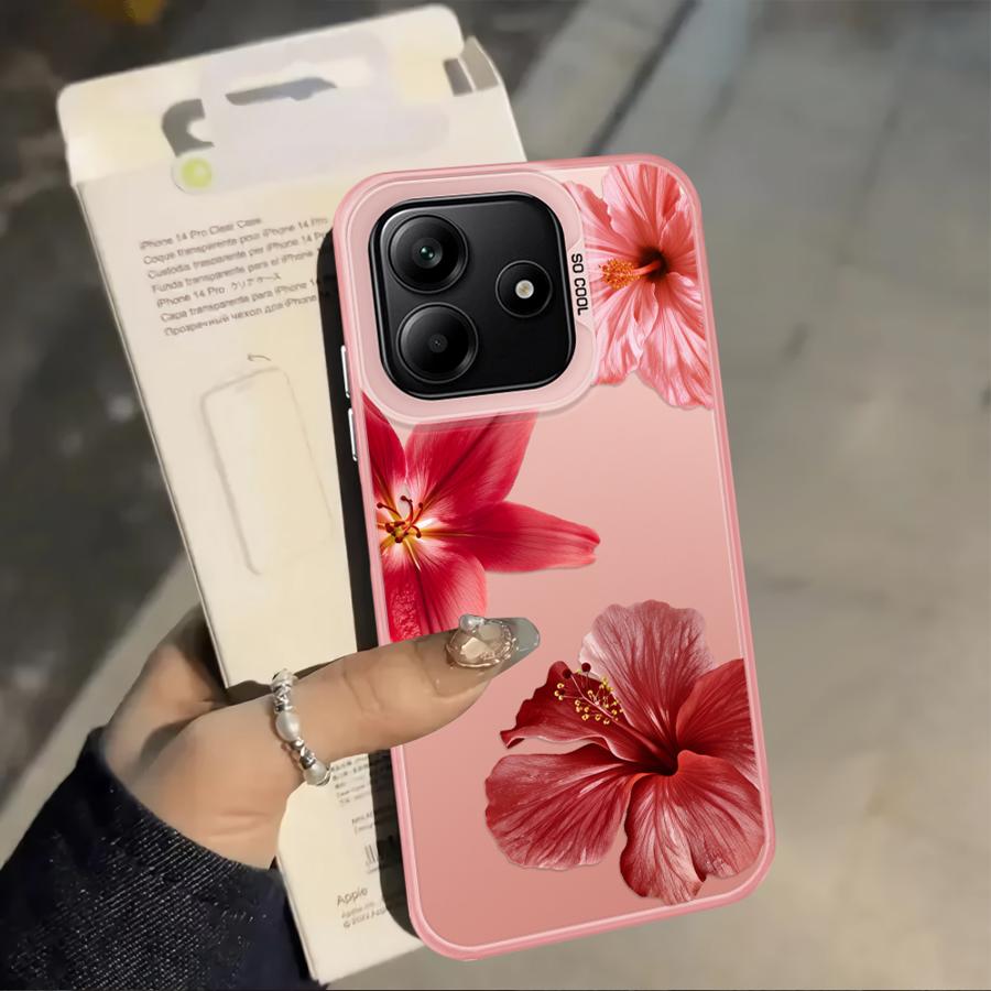 Прозрачный чехол с принтом вишневого цвета для Xiaomi Mi 11 Lite 13T 12T Pro Задняя крышка телефона