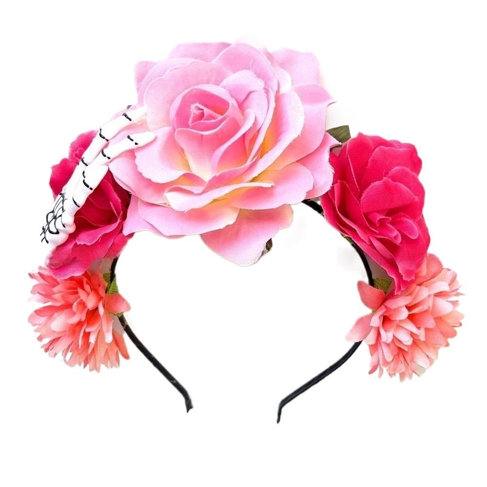 Skull Halloween Headband Ghost Claw Party Headpiece Fashion Floral Hair Hoop Wedding