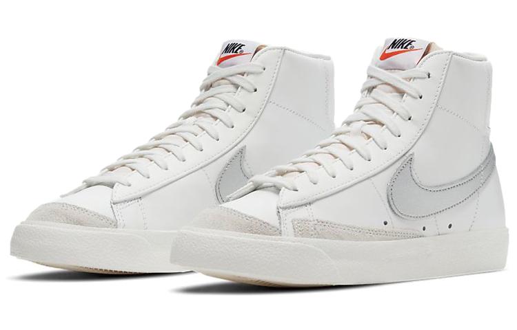Nike Кроссовки Blazer Mid 77 White Silver Metallic Женские CZ1055-112