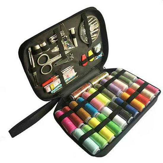 Portable Hand Sewing DIY Kit - Multifunctional Sewing Box for Clothes - Needles, Thread, Storage Set