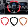 Four Season Universal Leather Car Steering Wheel Cover Auto Interior Decoration Anti-slip Protector Decoration Cover