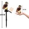 Solar Owl Resin LED Light Outdoor Garden Floor Insertion Light Garden Path Street Light Christmas Day Decorative Atmosphere Light