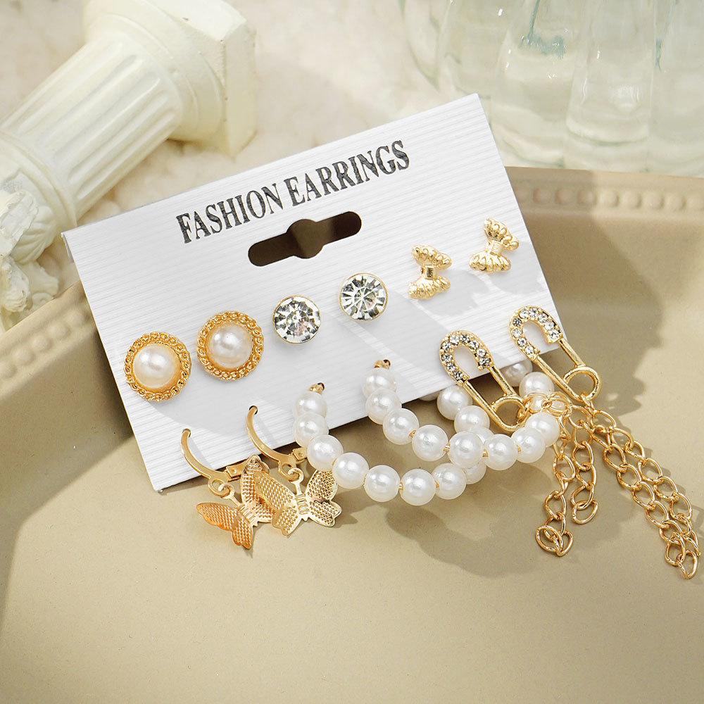 Набор геометрических висячих серег с кисточками и бабочками, женские модные серьги-подвески в богемном стиле