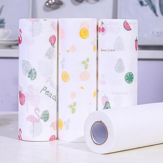 130 листов/рулон кухонных бумажных полотенец многоразовые чистящие салфетки бытовые кухонные полотенца одноразовые чистящие салфетки