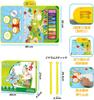Kabeila Piano Mat Toy Drum Set for Boys and Birthday Popular Toy Musical Foldable Music 8 Animal 21 Demo 6 Instrument Recording and Playback