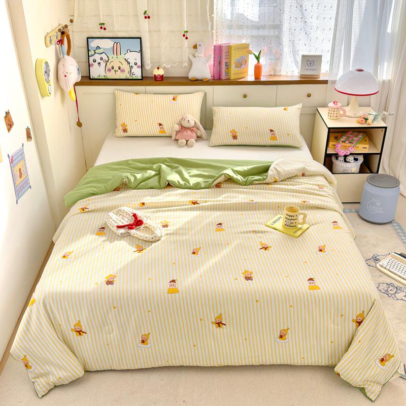 Охлаждающее летнее одеяло класса А для младенцев из стираного хлопка и соевого волокна