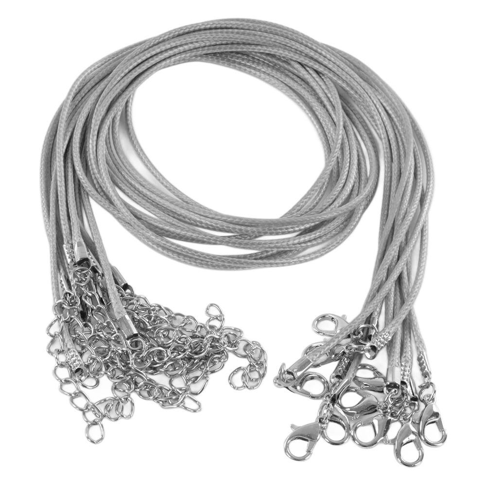 20pcs Chain Clasp Included Necklace String Rope DIY Necklace Rope For Jewelry Making