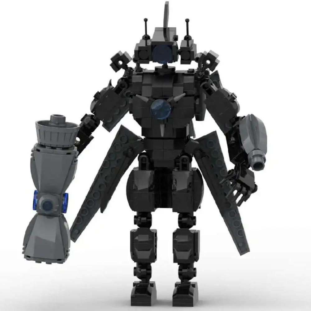 Модель Фигурки MOC Титан Спикермен Кэмермен Из Смешных Аниме Видео:Для LEGO Skibidi Туалет, 444 шт., строительные блоки, игрушки