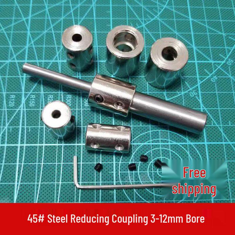 Steel Motor Shaft Coupling Adapter for 3/4/5/6/8/10/12mm Shafts