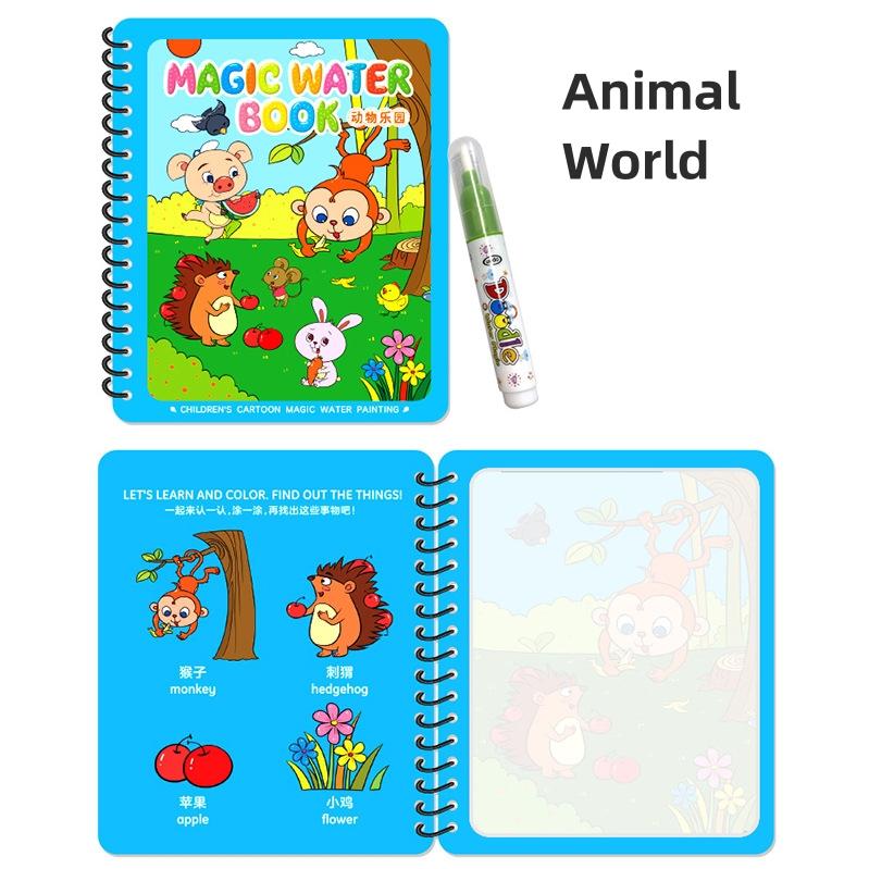 Детские книги для рисования на воде, раскраски, игрушки для рисования для детей, подарок на день рождения, Рождество, Новый год для мальчиков и девочек