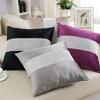 Stylish Graceful Velvet Throw Pillow with Diamond Chain Soft Sofa Cushion Decoration Modern Pillowcase