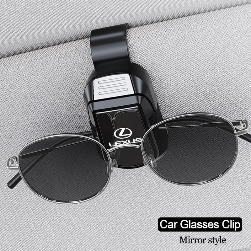 2026 Hot Interior Stickers Car Sun Visor Glasses Holder Mirror Style Sunglasses Clip For Lexus RX330 IS250 Ct200h ES300h RX350 I
