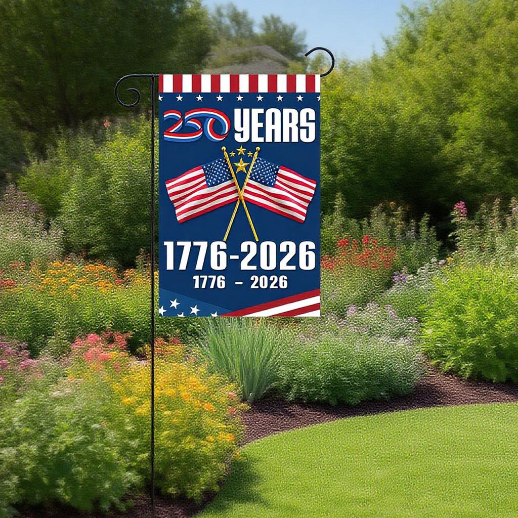The 250th Anniversary Of The Founding Of The United States Of America, The Garden Flag, The Patriotic Cross Flag,