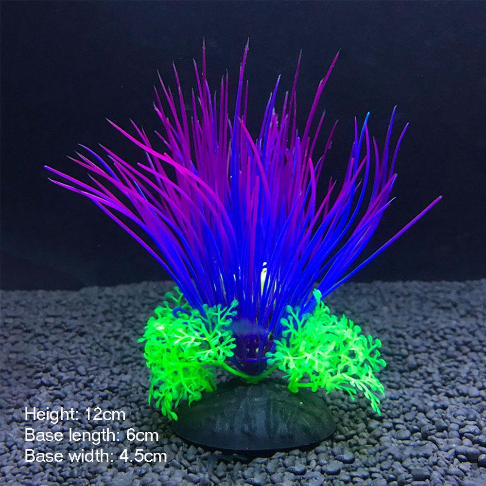 12 см искусственные аквариумные растения водная трава украшения аксессуары для аквариума водоросли украшение