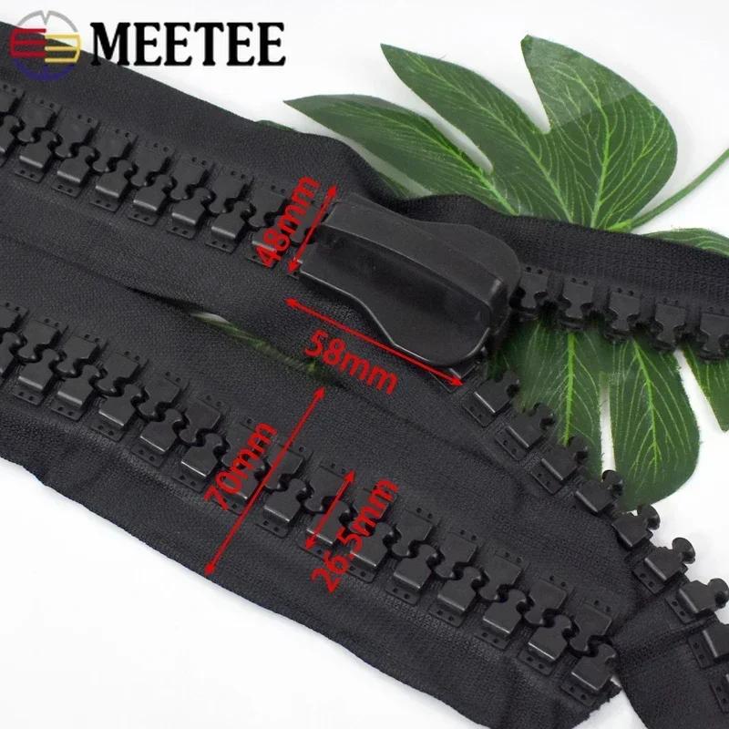1/2M Meetee №30 Экстра Большие Пластиковые Молнии со Слайдером-Бегунком для Палаток, Багажа, Застежки, Аксессуары для Ремонта и Шитья