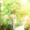 Suncatcher Wind Chime Pendant Vibrant Colors Beautiful Reflections Rainbow Faux Crystal Handmade Garden Window Pendant