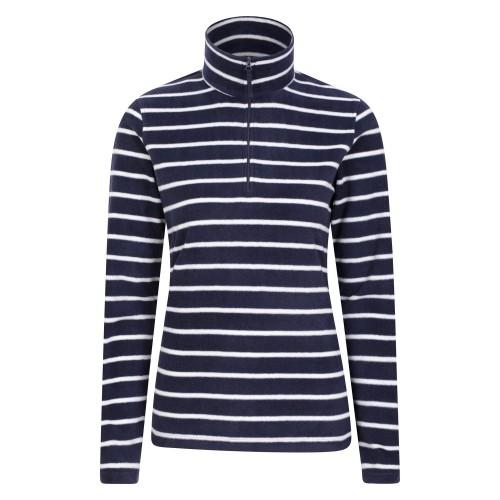 Mountain Warehouse Womens/Ladies Camber Striped Half Zip Fleece Top